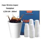 Copo Térmico Isopor Sem Tampa - Totalplast C/20 UN - 300ml