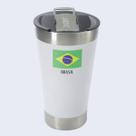 Copo Térmico Jade 473 ML Com Tampa e Abridor - Série Especial Brasil
