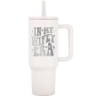 Copo térmico JETIKON 40 oz de aço inoxidável com alça e canudo