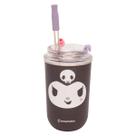Copo Térmico Kuromi Neo 300mL Com Canudo Original, Zona Criativa Copo Térmico Kuromi Neo 300mL Com Canudo Original, Zona Criativa