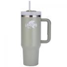 Copo Térmico Leônidas, 1180ml, Com Canudo, Quente ou Frio, Metal, Verde, LN-GL-ST1180MLGR