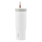Copo Térmico Owala de Aço Inoxidável - 710ml - Cinza/Branco Copo Térmico Owala de Aço Inoxidável - 710ml - Cinza/Branco