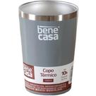 Copo Térmico Para Bebidas Sem Tampa 400ml Cinza