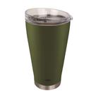 Copo Térmico Para Cerveja Verde 700ml Em Aço Inox Mor 8048