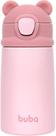 Copo Térmico Parede Dupla c/ Canudo Ursinho 320ml Rosa -Buba