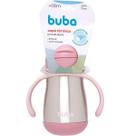 Copo Termico Parede Dupla com Canudo 270ML Buba COR Rosa