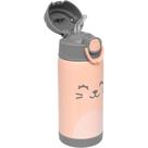 Copo Térmico Parede Dupla Com Canudo 400ml Gumy Nude