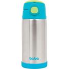 Copo Térmico Parede Dupla Com Canudo Buba Azul