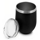 Copo Térmico Parede Dupla com Tampa em Inox Preto 350ml 6973 AN965BK - Mimo Style