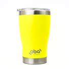 Copo Térmico parede dupla e isolamento a vácuo Com Tampa 473 Ml Oba Térmic Neon Brilha no Escuro Copo Térmico parede dupla e isolamento a vácuo Com Tampa 473 Ml Oba Térmic Neon Brilha no Escuro