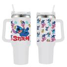 Copo Térmico Personalizado Lillo Stitch Personagens 1200 Litros Com tampa e Canudo