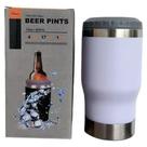 Copo Termico Porta Lata Garrafa Long Neck Copo Abridor Branco