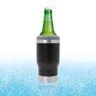Copo Térmico Porta Lata Long Neck Aço Inoxidável Dupla Parede 420ML Verde Escuro