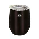 Copo Térmico Preto De 400ml Com Tampa 008041 - Mor
