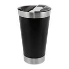 Copo Térmico Preto Parede Dupla Com Tampa E Abridor 473 ml