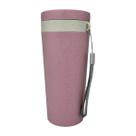Copo Térmico Rosa Bambu Parede Dupla com Alça 310ml