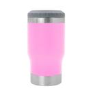 Copo Térmico Rosa Porta Lata Long Neck 420Ml Com Abridor - Shopmix