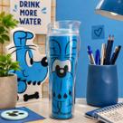 Copo termico silhoueta plastico tm bidu face azul