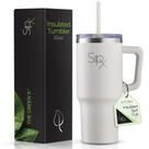 Copo Térmico SIPX 887 ml em Aço Inoxidável Branco Copo Térmico SIPX 887 ml em Aço Inoxidável Branco