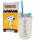 Copo Termico Snoopy Tampa e Canudo 300ml Neo Zona Criativa Presente Amizade