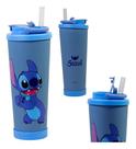 Copo Térmico Spring Stitch 850ml Canudo Frio Quente Silicone