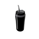 Copo Térmico Tererê Unitermi 650ml com Tampa e Canudo Metálico Conserva Gelado para Chimarrão Suco e Bebidas
