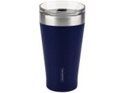 Copo Térmico Tramontina Exata em Aço Inox Azul com Tampa 550 ml
