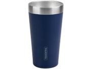 Copo Térmico Tramontina Exata em Aço Inox Azul sem Tampa 420 ml