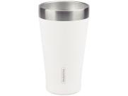 Copo Térmico Tramontina Exata Em Aço Inox Branco Sem Tampa 550 Ml Tramontina