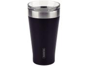 Copo Térmico Tramontina Exata Em Aço Inox Preto Com Tampa 550 Ml