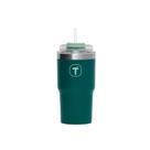 Copo Térmico Tupperware Big T com Canudo 630ml Verde Mistério