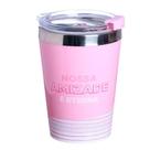 Copo termico zona criativa nossa amizade e eterna 300ml