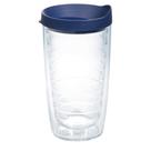 Copo Tervis transparente e colorido de parede dupla de 470 ml com tampa