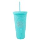 Copo Texturizado 700ml Leve Só o Que é Bom Com Canudo Uatt