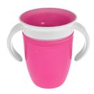 Copo Transição Antivazamento Bebê Infantil Livre De Bpa 360 Sem Bico Rosa Azul Tampa Silicone Alimentar Baby Alimentação