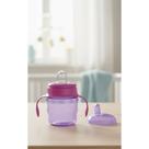 Copo Transição Bico Macio 200ml Rosa 6m+ Alças