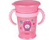 Copo Treinamento Baby de Foguete Alça Removível Rosa Buba