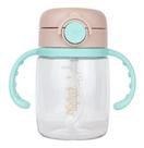 Copo Tritan Com Canudo Bits 220ml - Clingo Cor Bege Liso