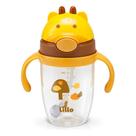 Copo Tritan Lillo C/alça Canudo Silicone Retratil 300ml Girafa