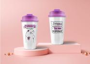 Copo Viagem 500ml Flork Professora Poopstore