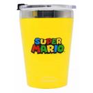 Copo Viagem Snap em Aço Inox 300ml Cubo Super Mario