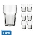 Copo Vidro 200ml Bristol Suco Agua Cristal Luxo Nadir - 6 Un