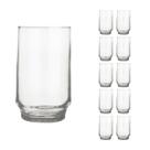 Copo Vidro 300ml Lights Suco Agua Glamour Luxo Nadir - 10 Un