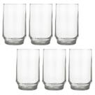 Copo Vidro 300ml Lights Suco Agua Glamour Luxo Nadir - 6 Un