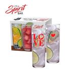 Copo Vidro 320ml Long Drink Love 2 Peças Ruvolo Copo Vidro 320ml Long Drink Love 2 Peças Ruvolo