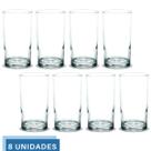 Copo Vidro 330ml Brooklyn Suco Agua Glamour Luxo Nadir - 8Un
