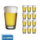 Copo Vidro 350ml Caldereta Cerveja Transparente Luxo - 12 Un