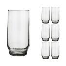Copo Vidro 410ml Lights Suco Agua Cristal Luxo Nadir 6 Un