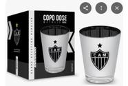 Copo Vidro Dose Metalic 55ML Atlético e Cruzeiro