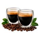 Copo Vidro Duplo Café Expresso Chá Capuccino 2 Peças Licor Sobremesas Presenteável Nespresso